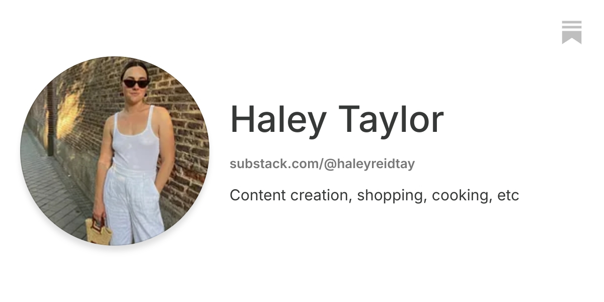 Haley Taylor | Substack