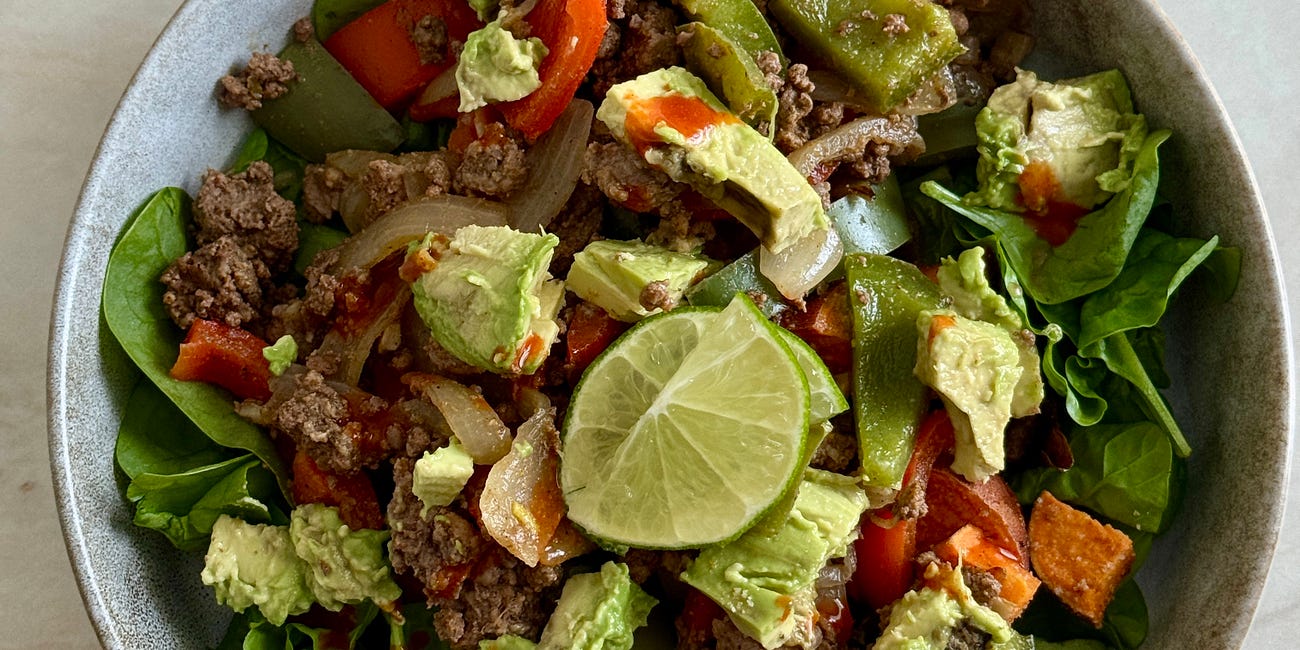Fresh greens taco salad