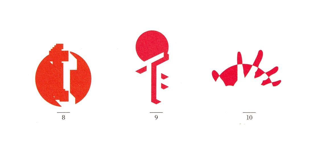 Urban Frontier – Tokyo '96 logo design by Shigeo Fukuda, 1991