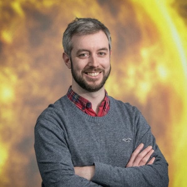 Dr. Andy Smith is developing new processes for space weather forecasting.
