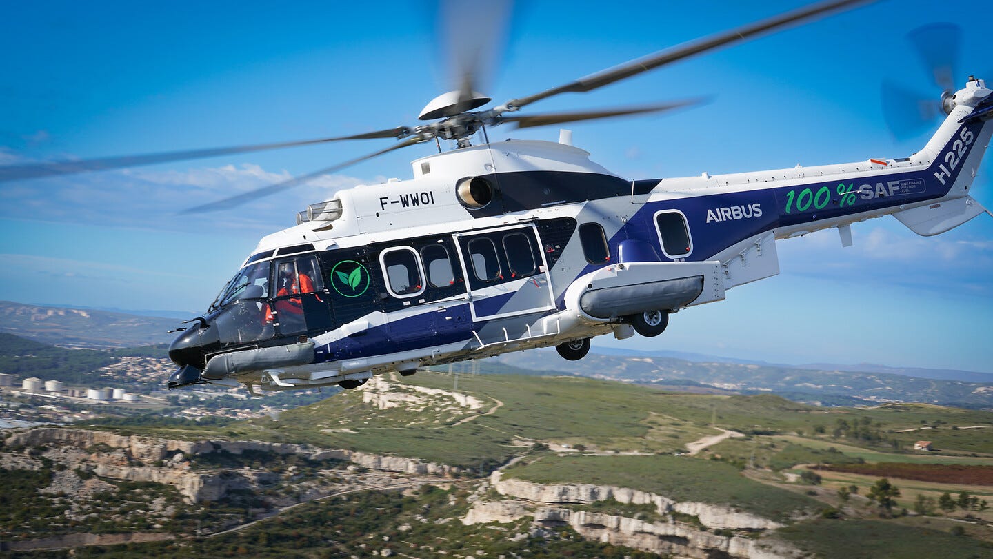 Airbus H225 flies with 100% SAF | Helicopter Investor