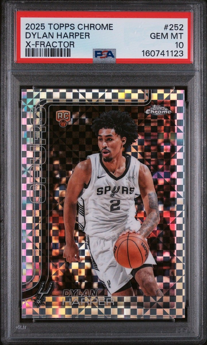 2025 TOPPS CHROME X-FRACTOR #252 DYLAN HARPER ROOKIE RC PSA 10 2025 TOPPS CHROME X-FRACTOR #252 DYLAN HARPER ROOKIE RC PSA 10