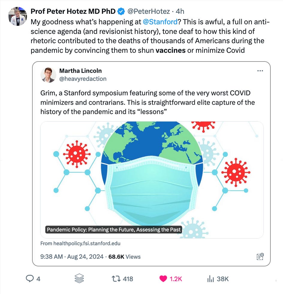 How many people died after listening to bad advice about COVID?