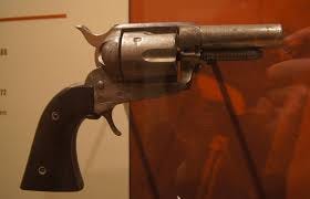 Photo of Bass Outlaw's modified revolver. 
