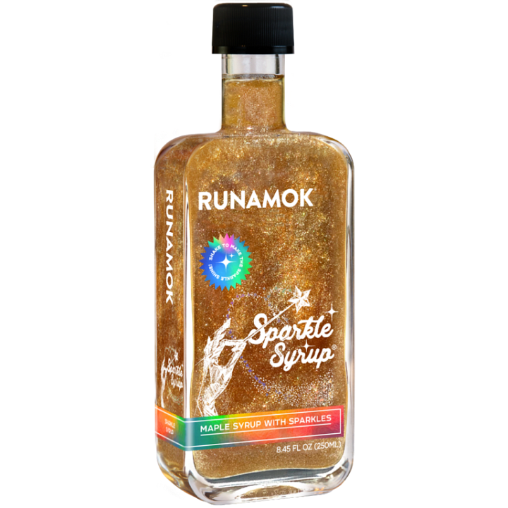 Image 1: Runamok Maply Sparkle Syrup; Image 2: Supernatural Kitchen Rainbow Starfetti Sprinkles