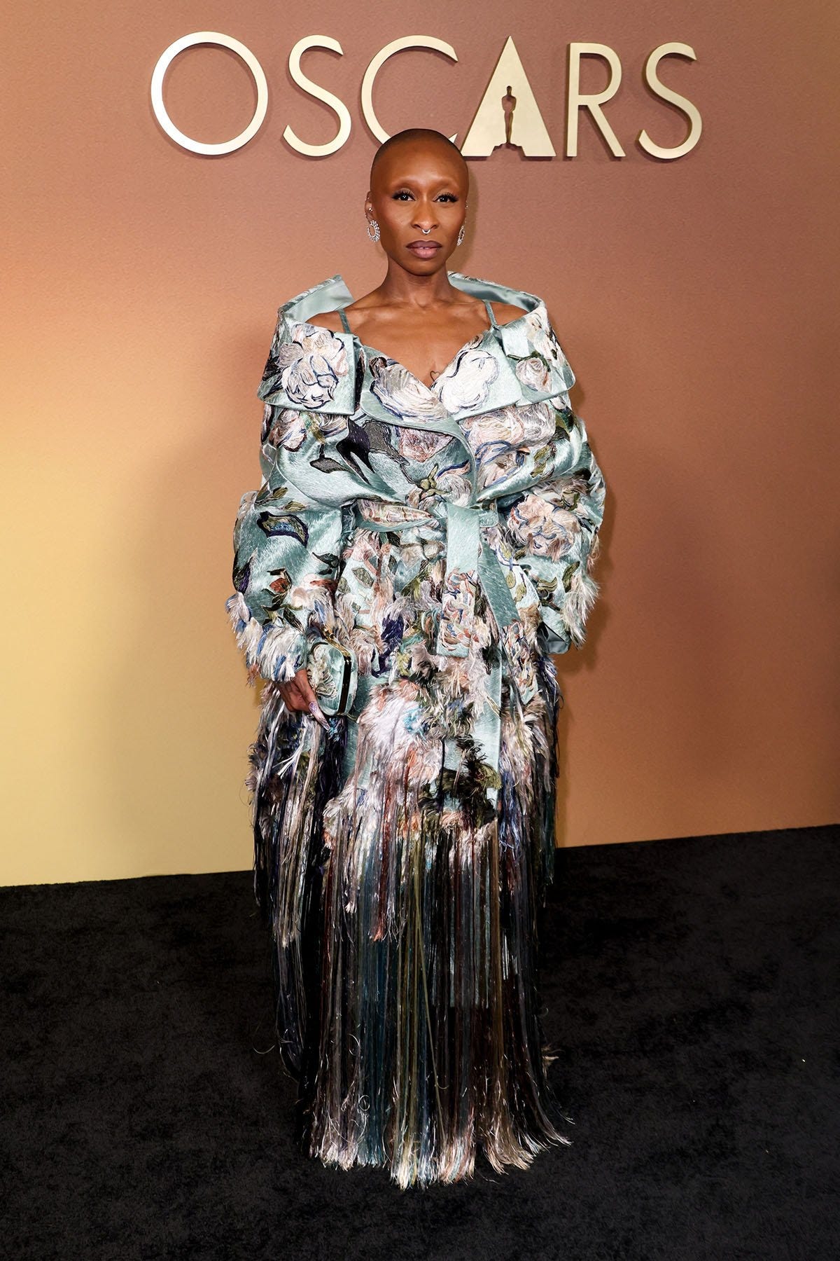 Cynthia Erivo's Mint Givenchy Floral Look at Governors Awards - Red Carpet  Fashion Awards