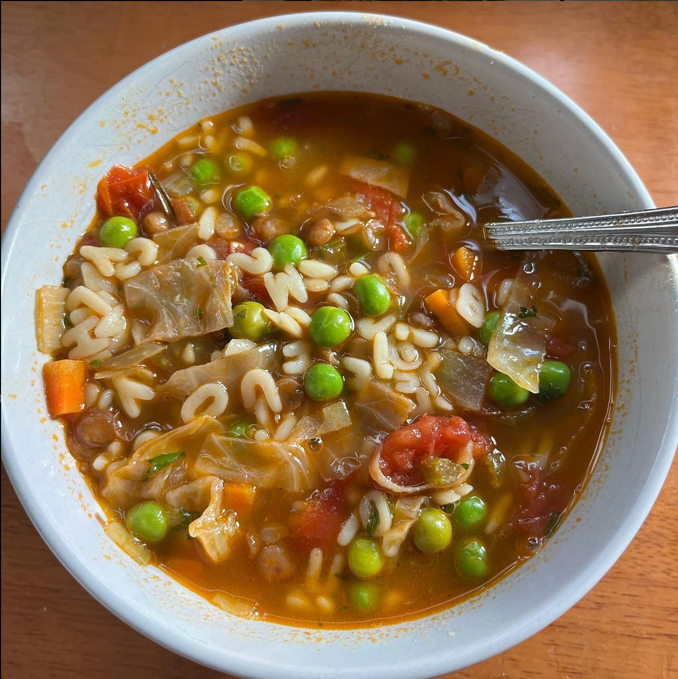 Alphabet soup.