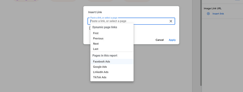 looker studio bible How to make a nice navigation bar in Looker Studio by using images and links links