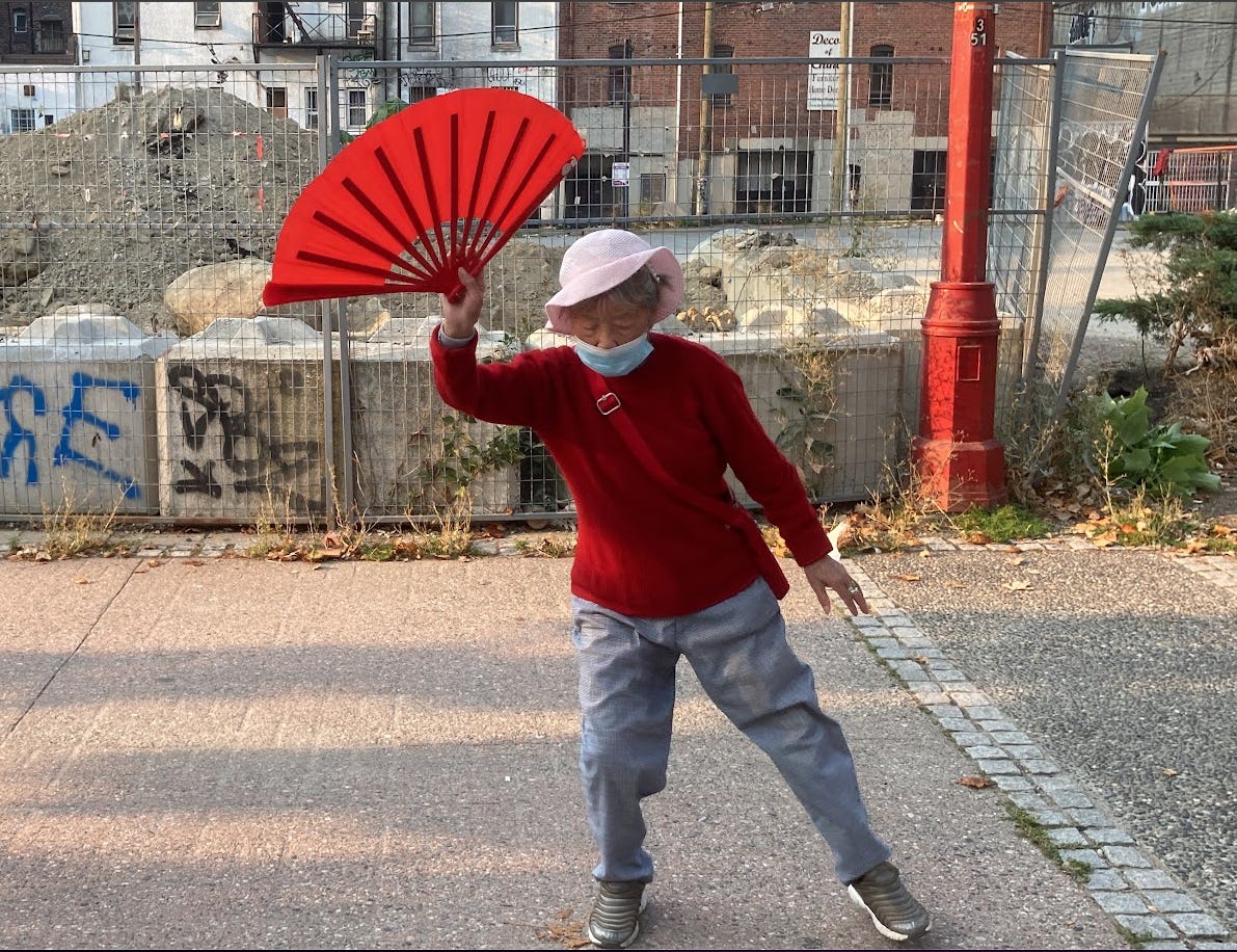 Mrs Ma at tai chi
