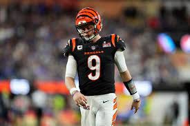 Bengals QB Joe Burrow looks crestfallen after a Super Bowl loss