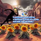Sonnet - Throwing Shade on a Sunflower