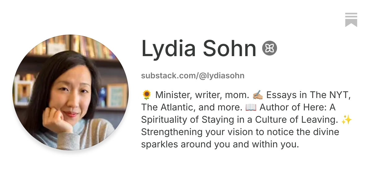 Lydia Sohn | Substack
