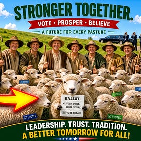 Truths That Hurt: If You Vote, You Are Just Another Sheep in the World Stage Slave Theater