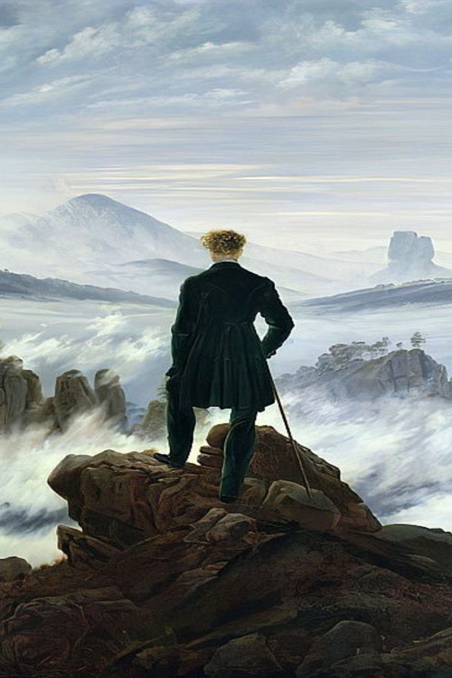 The Wanderer above the Sea of Fog Caspar Friedrich | Famous art, Art ...