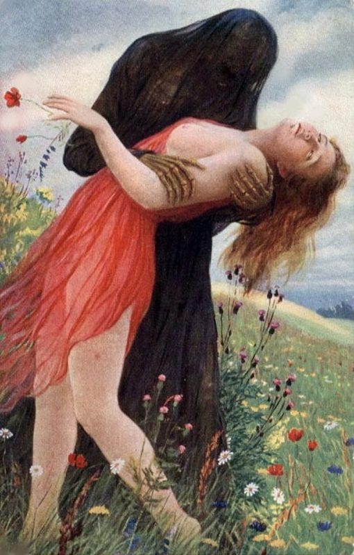 Girl and Death | Adolf Hering | Oil Painting