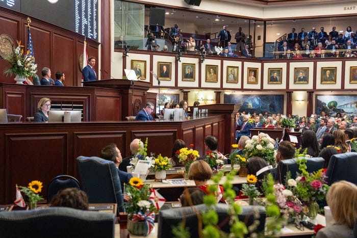 Opening day of the 2025 Florida legislative session