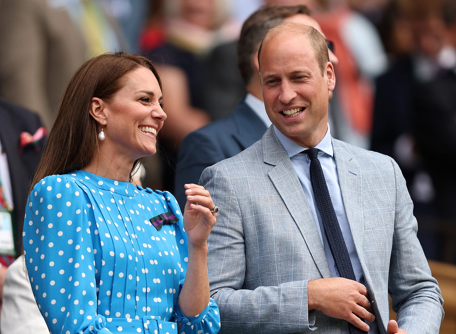 Princess Catherine and Prince William stood together smiling