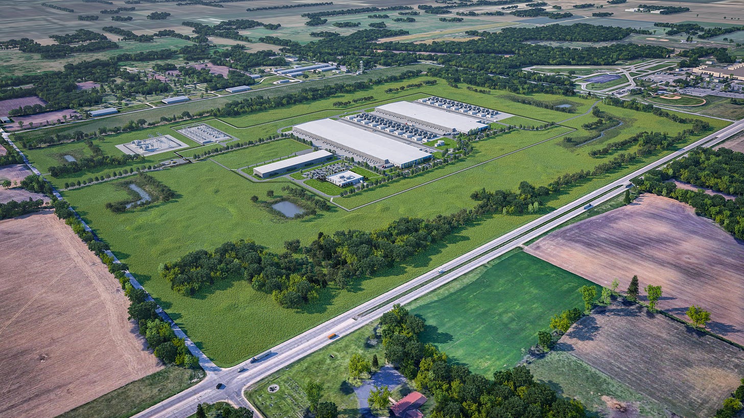 Rendering of Meta’s Rosemount Data Center buildings Rendering of Meta’s Rosemount Data Center buildings