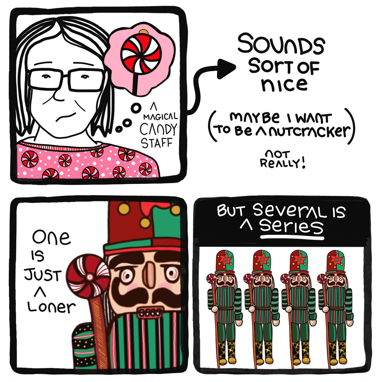 Nutcracker comic panels
