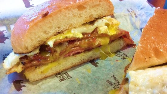 2x2x2x2 breakfast sammy... - Picture of McCann's Local Meats, Rochester -  Tripadvisor