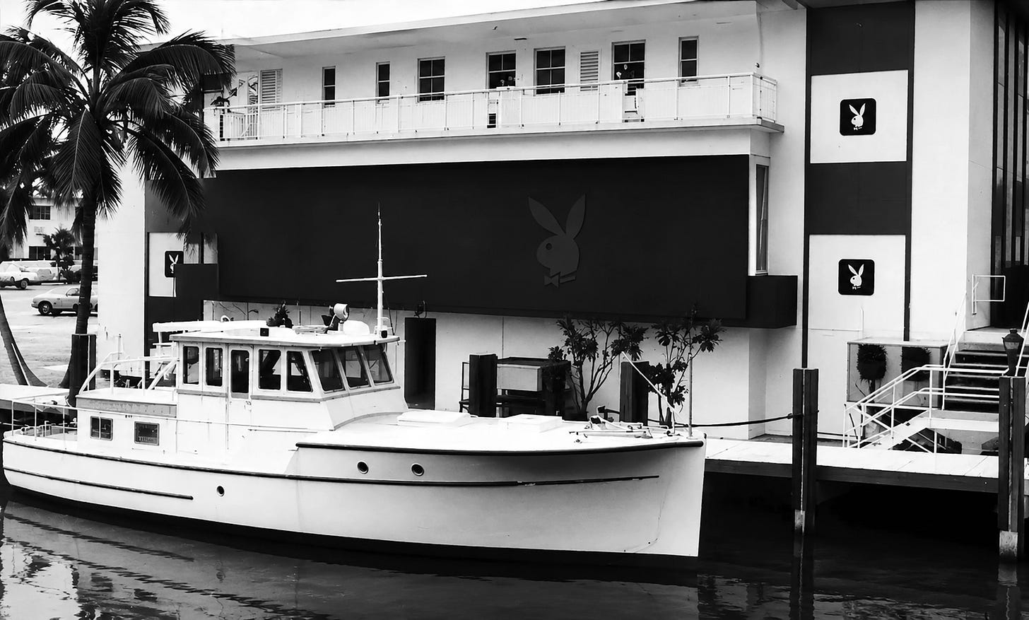 Access to the Playboy Club from the river in 1967. Courtesy of the Miami Herald. Access to the Playboy Club from the river in 1967. Courtesy of the Miami Herald.