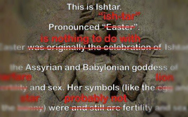 This One Meme Destroys a Common Myth About Easter This One Meme Destroys a Common Myth About Easter