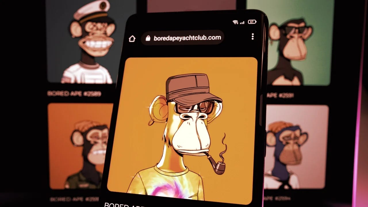 Bored Ape NFTs are some of the most popular Ethereum collectibles on the market. Image: Shutterstock