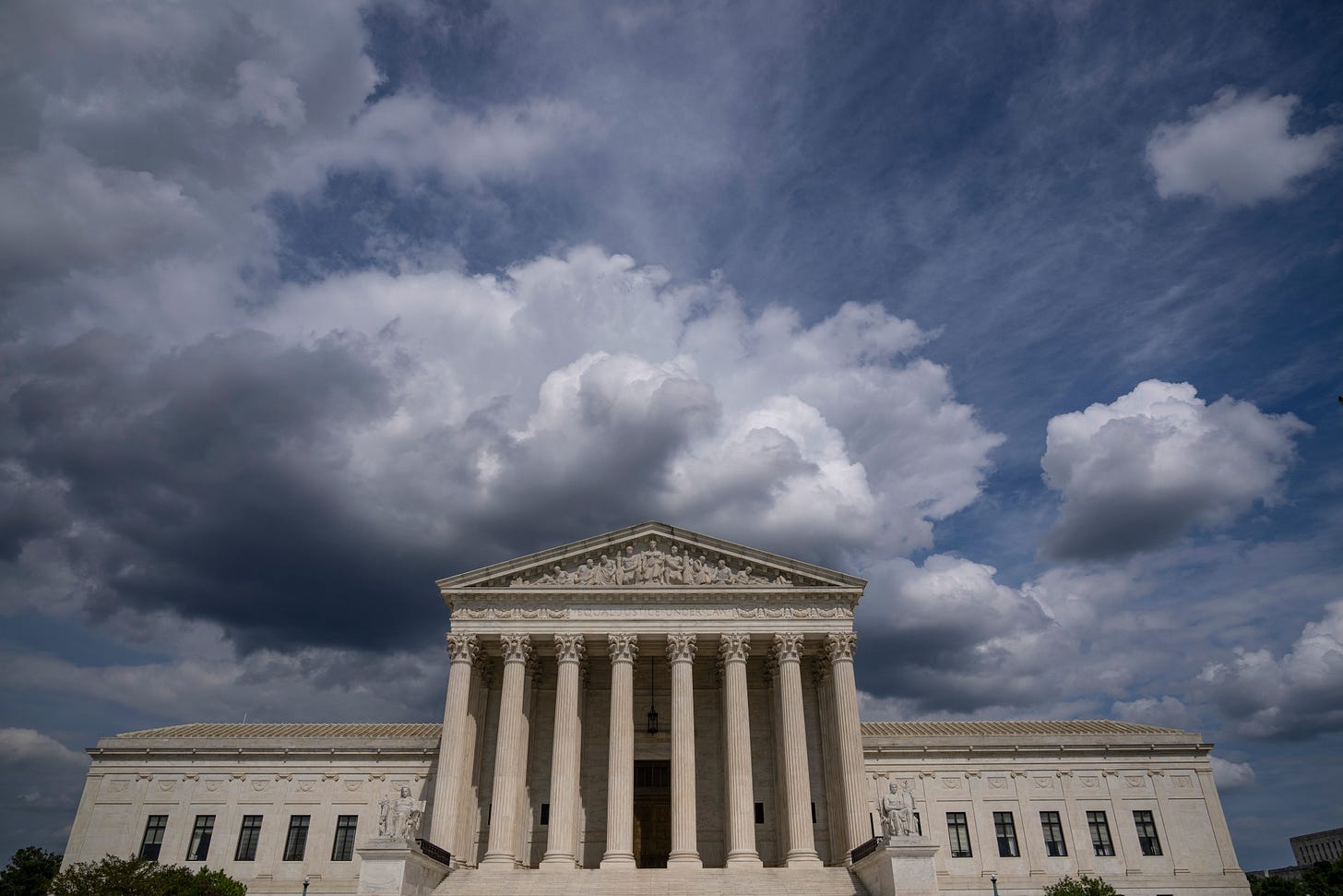 Clouds are seen above the U.S. Supreme Court building in Washington, D.C. Clouds are seen above the U.S. Supreme Court building in Washington, D.C.