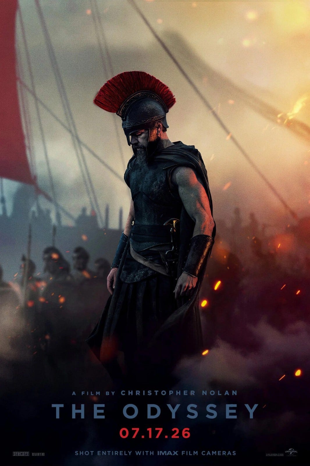 The Odyssey movie poster (e)  - 11" x 17"  - Matt Damon, Christopher Nolan - Picture 1 of 1