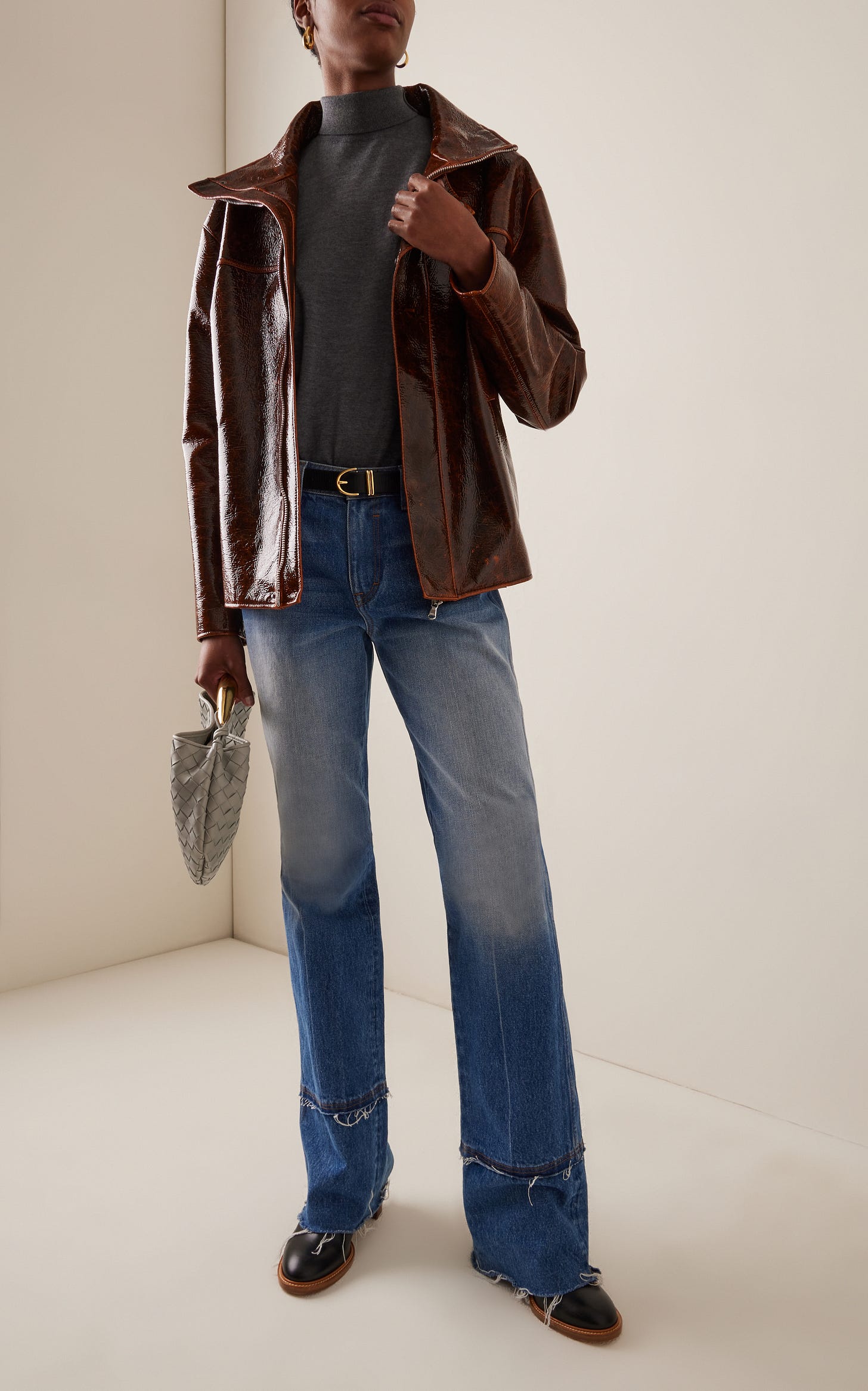 The Everett Lacquered-Wool Trucker Jacket