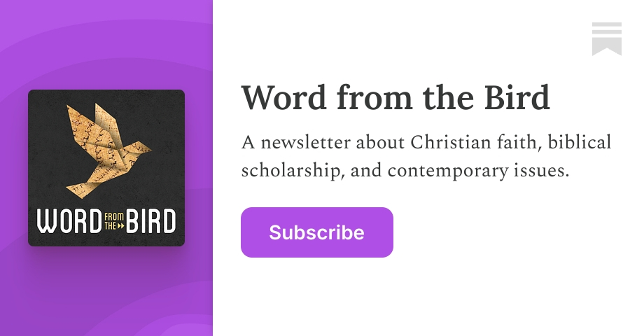 Word from the Bird | Substack