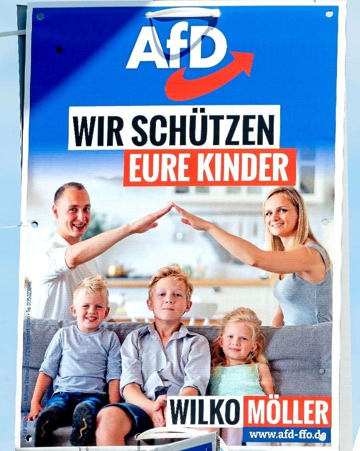 AfD accused of using Nazi symbolism in election poster