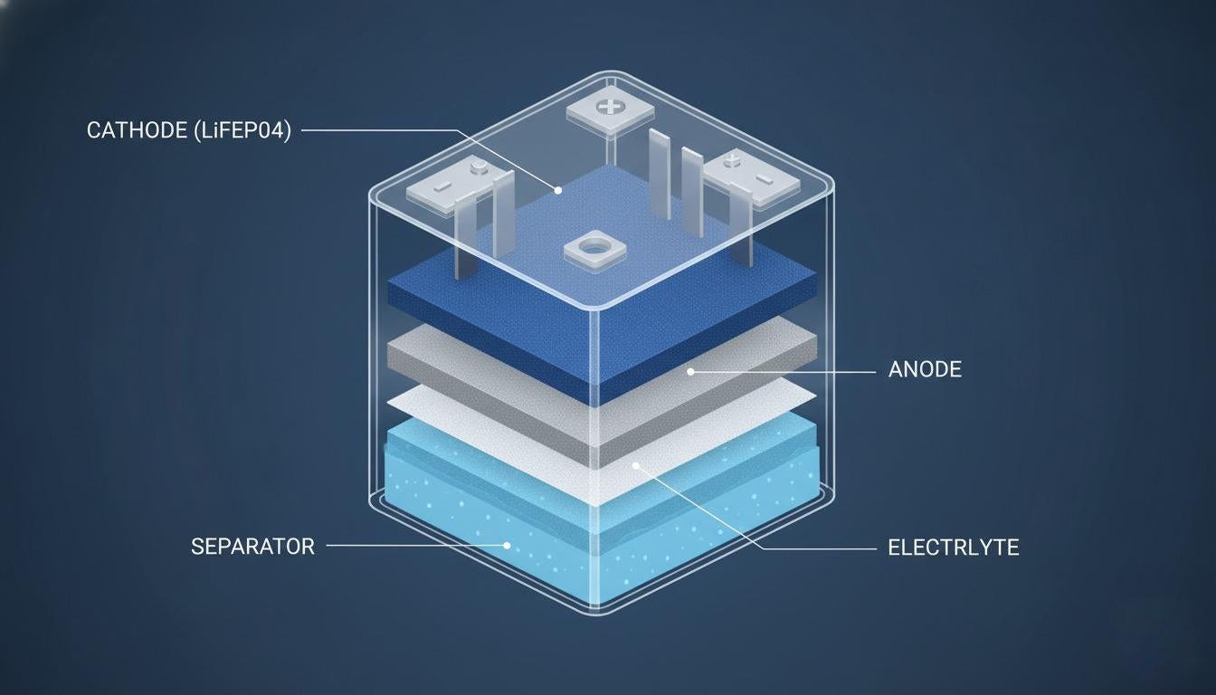 磷酸铁锂电池终极指南(2025)| 优势、寿命和太阳能应用 磷酸铁锂电池终极指南(2025)| 优势、寿命和太阳能应用