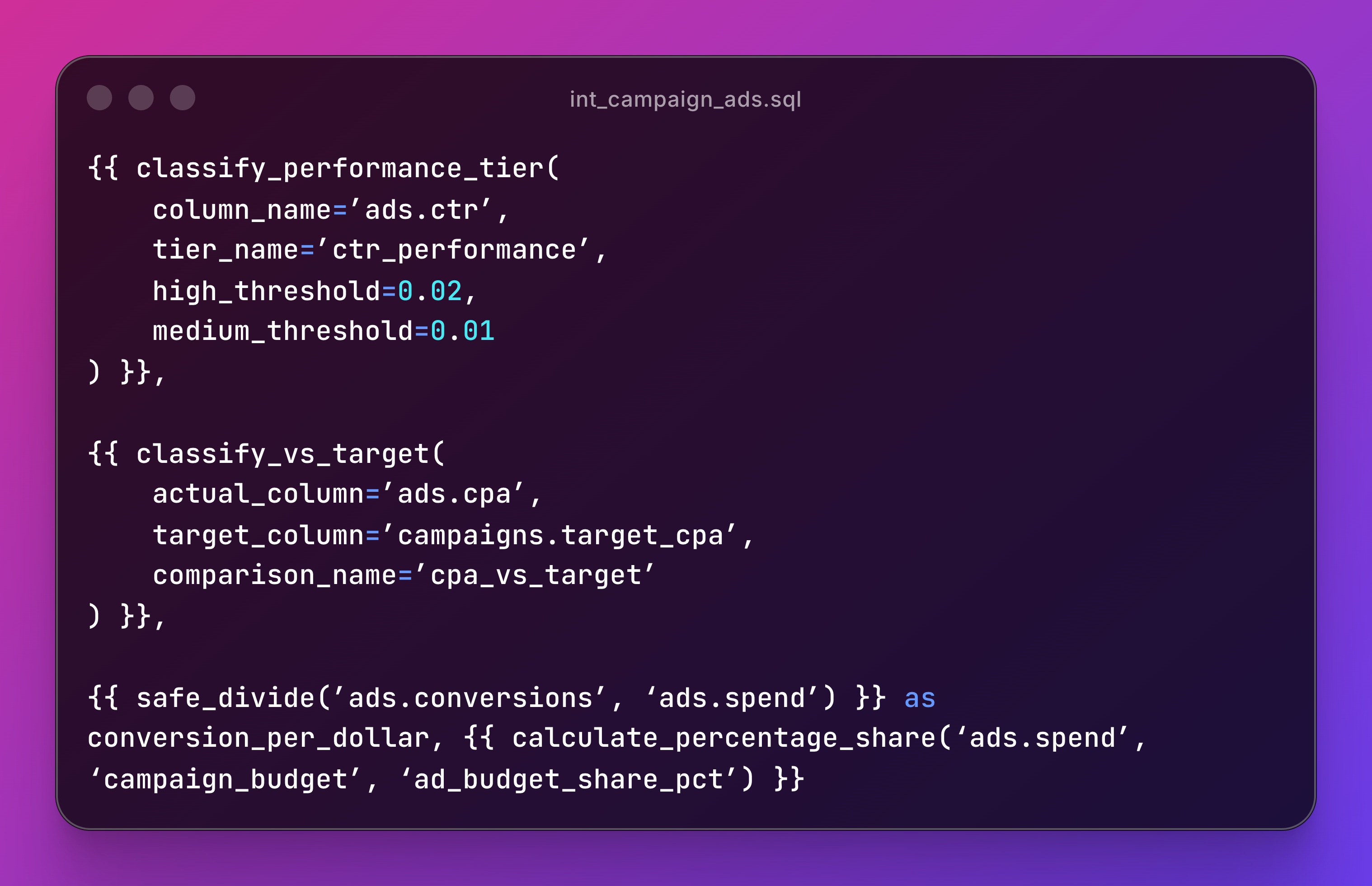 SQL to dbt guide: Macros & Code Reusability
