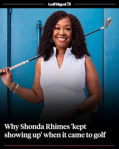 Shonda Rhimes is in her golf girl era! The lauded television producer and  writer recently shared that she is the newest part owner of the Los Angeles  Golf Club (LAGC), a group