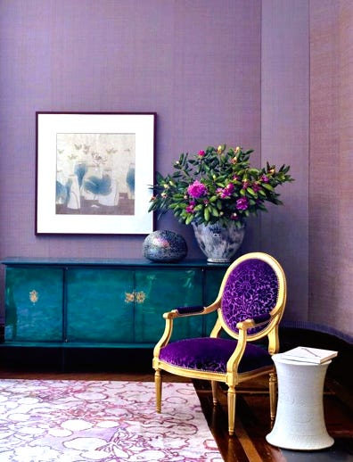 Teal White Raspberry 'Creative Teal & Raspberry' - by Barbara Richardson