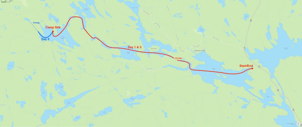 2024-06 Algonquin Moose Safari, Bright, Colorful, Low Contrast, Map, Projects