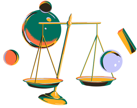 Illustration comparing Substack and beehiiv