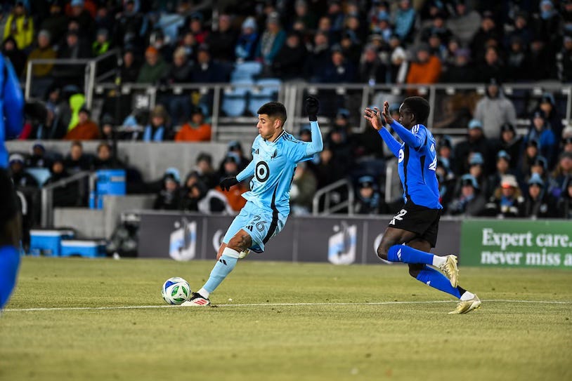 MNUFC attacker Joaquín Pereyra MNUFC attacker Joaquín Pereyra