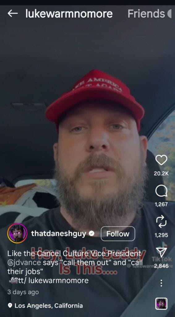 Danesh is Not Well: Noshirvan mocked Charlie Kirk’s death. America’s backlash is national. Cancel culture now faces cancellation.