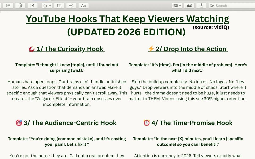 YouTube Hooks That Keep Viewers Watching (Updated 2026 Edition)
