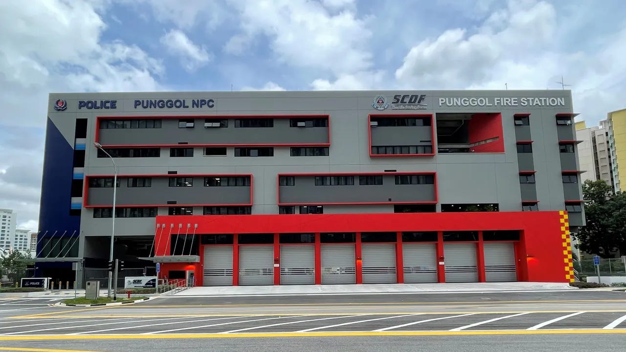 Predio dos bombeiros em Singapura