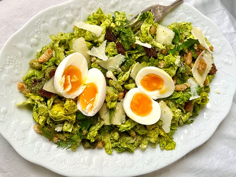 Green goddess caesar salad