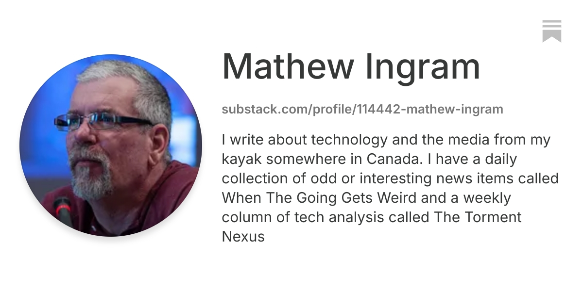 Mathew Ingram | Substack
