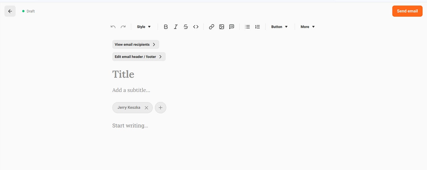 How to Send an Email to Substack Subscribers Without Publishing a Post