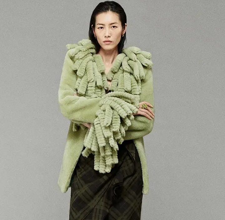 Fringe and ruffle accents in fashion