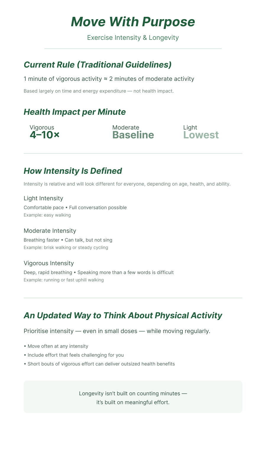 Movement #1 - a few minutes can make a big difference