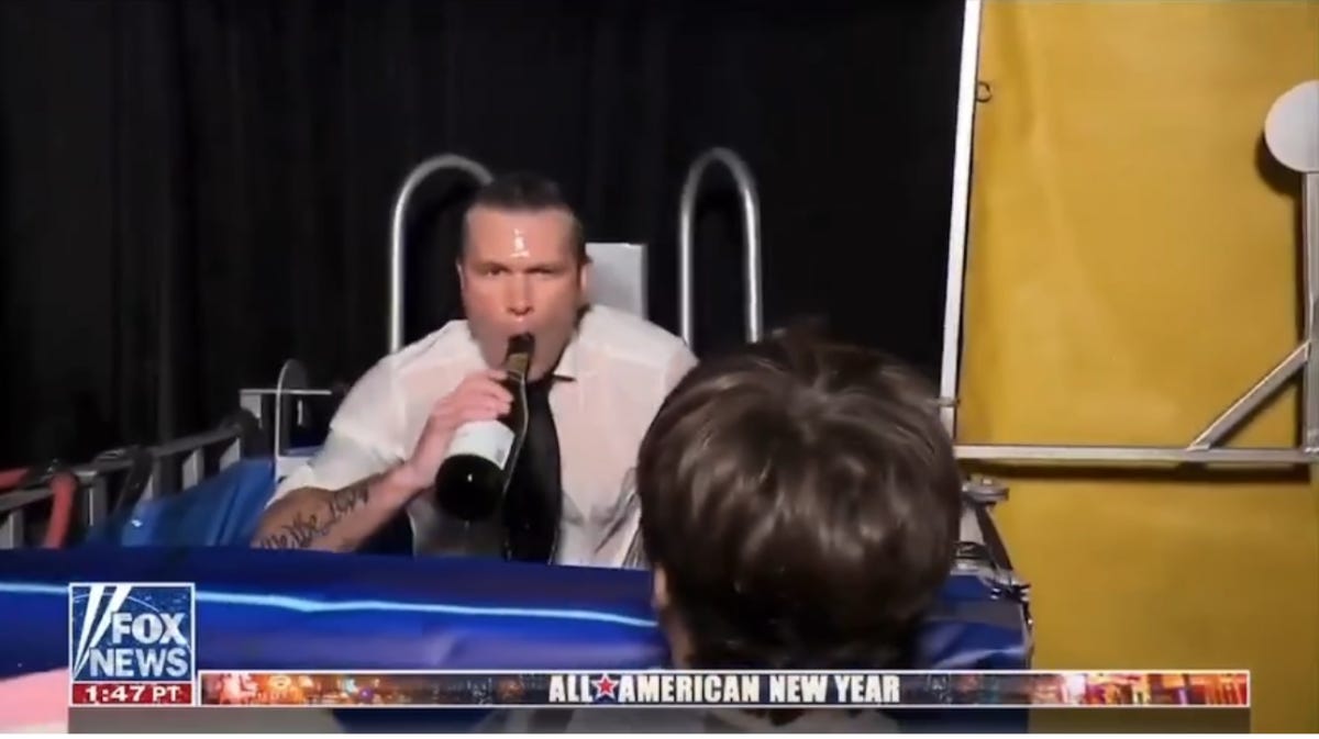 Fox News Promoted Pete Hegseth Champagne Drinking and Dunk Tank Video -  MeidasTouch News