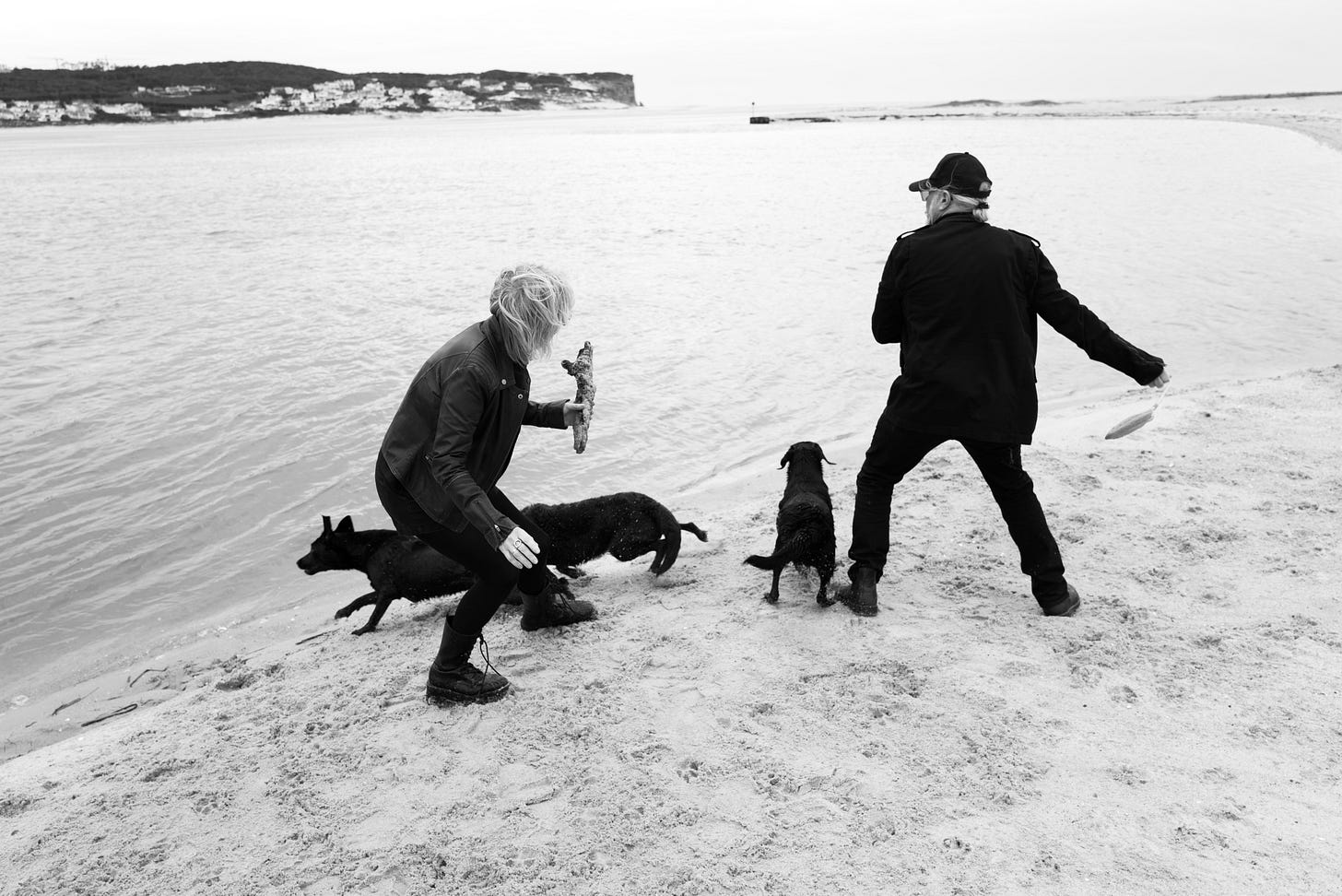 The Starlite-Campbell family at Óbidos lagoon, Foz do Arelho - photo by Phil Kneen
