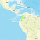 Mw 7.4 Earthquake Struck Western Colombia Near San José del Palmar on August 10